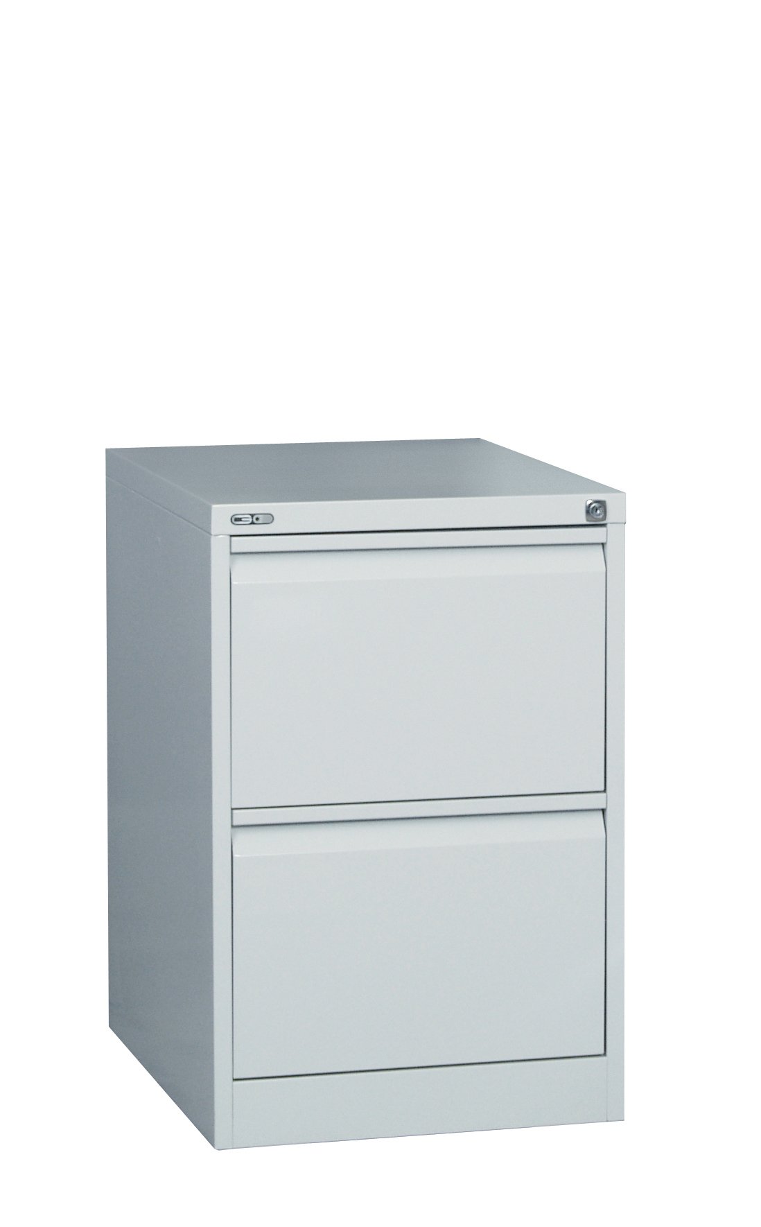 Rapidline Go Vertical Filing Cabinet – 2 Drawer, Silver Grey