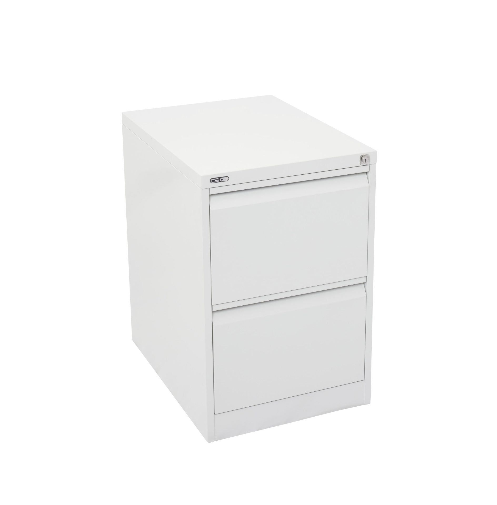 Rapidline Go Vertical Filing Cabinet – 2 Drawer, White China