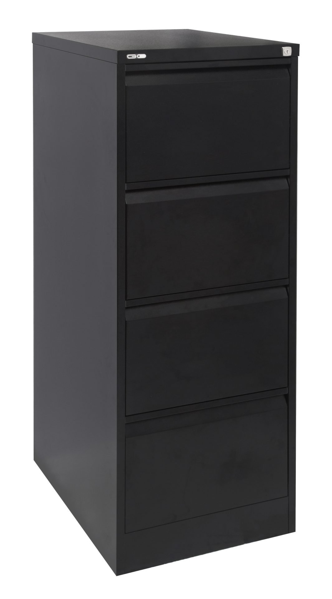 Rapidline Go Vertical Filing Cabinet – 4 Drawer, Black Ripple
