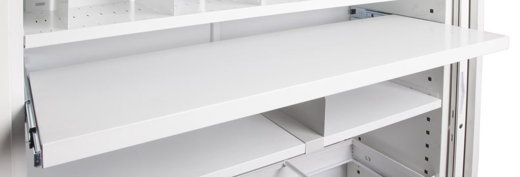 Pull Out File Rails GO Tambour Pull Out File Shelf | Rapidline