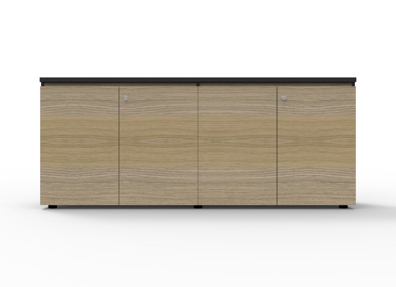 Rapidline Infinity Swing Door Cupboard – 1800mm W x 450mm D x 730mm H | Natural Oak