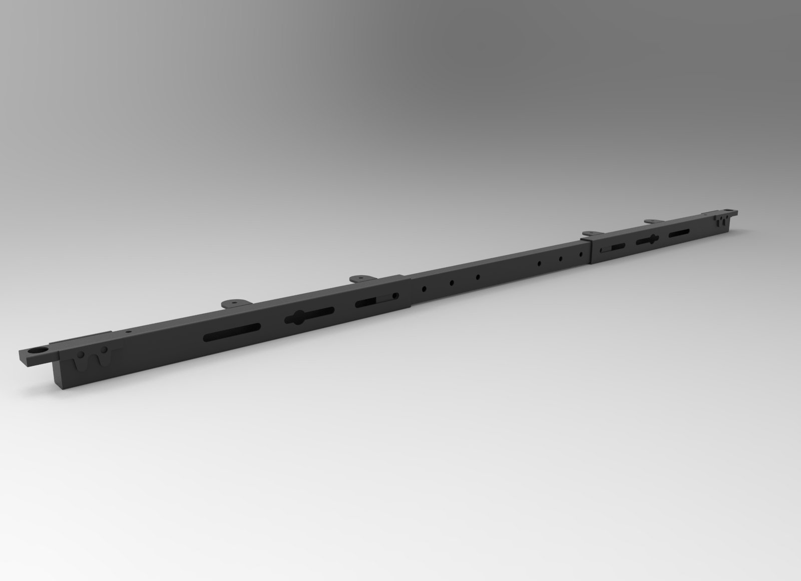 Rapidline Deluxe Infinity & Eternity Telescopic Rails – Black, 926–1306mm