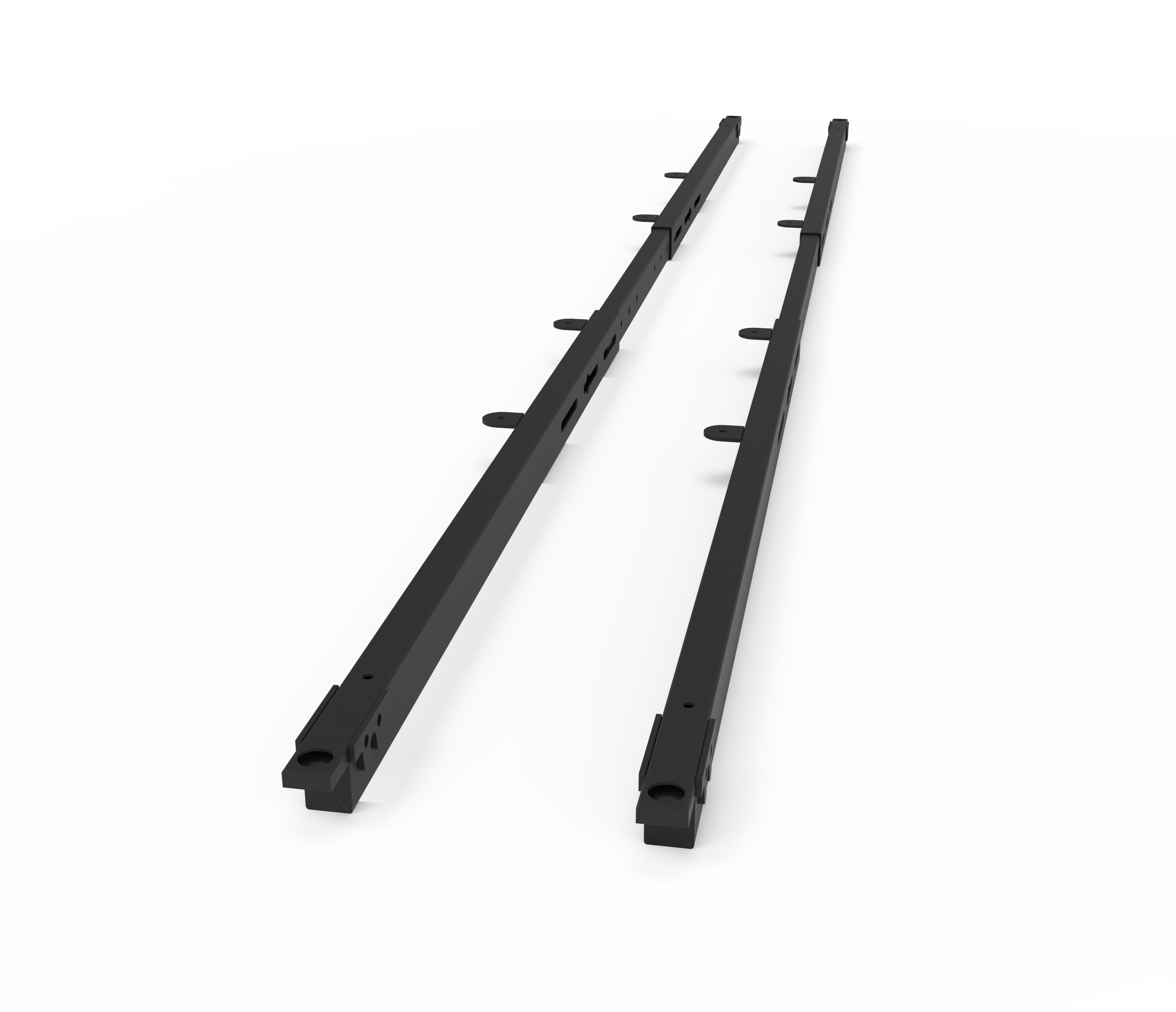Rapidline Deluxe Infinity & Eternity Telescopic Rail – Black – 1726–2106 mm