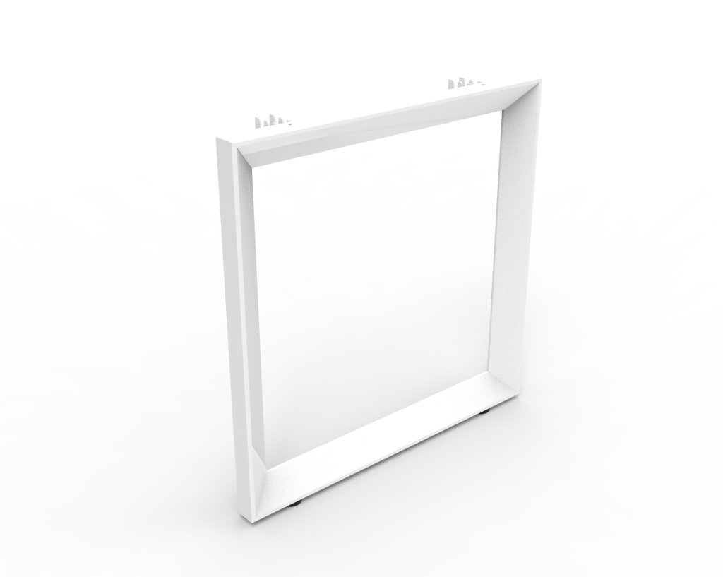 Rapidline Deluxe Loop Return Single Leg – 600mm Wide, White P/C