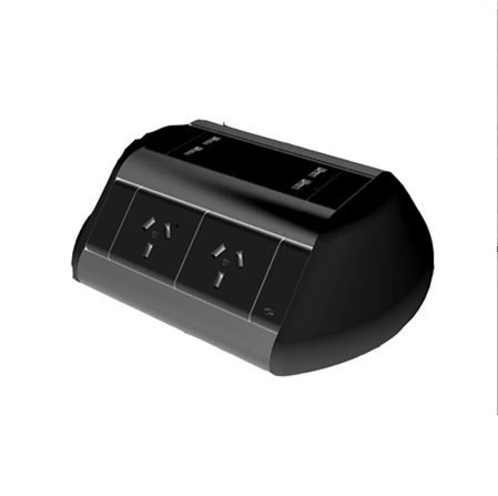 RAPIDLINE CMS Odyssey Charging Station – Black, 4× GPO + 2× USB-A + 2× USB-C, 1.5m Lead