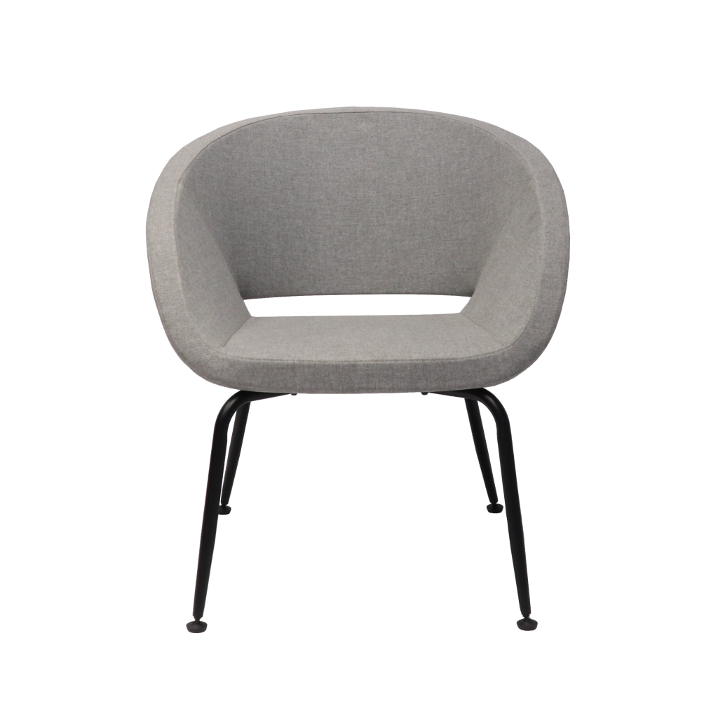 Rapidline Opal Tub Chair | Upholstered Moulded Foam Seat | Black Powdercoated Frame | 10-Year Warranty