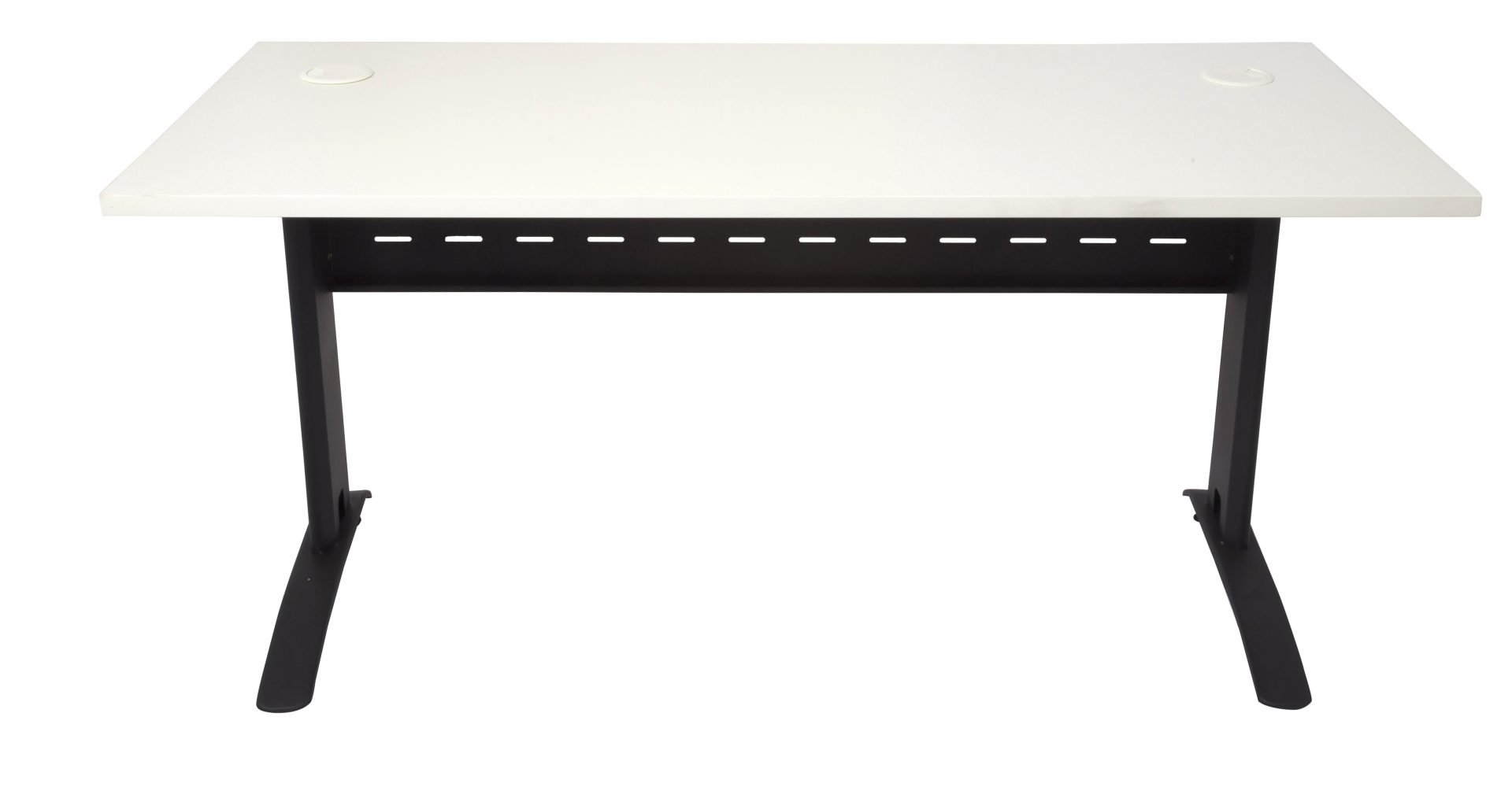 Rapidline Rapid Span Desk – 1800mm x 700mm, Natural White Top & Black Satin Base