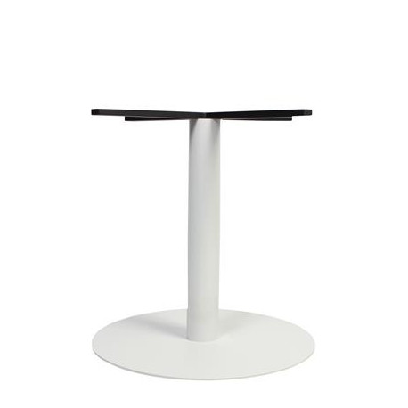 Rapidline Estilo Disc Base Table Frame – White Satin P/C | 1200mm Dia Top | 720mm Height