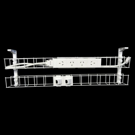 Rapidline Wiring Dual Tier Cable Basket – 4 GPO + 2 Data, 1550mm, White