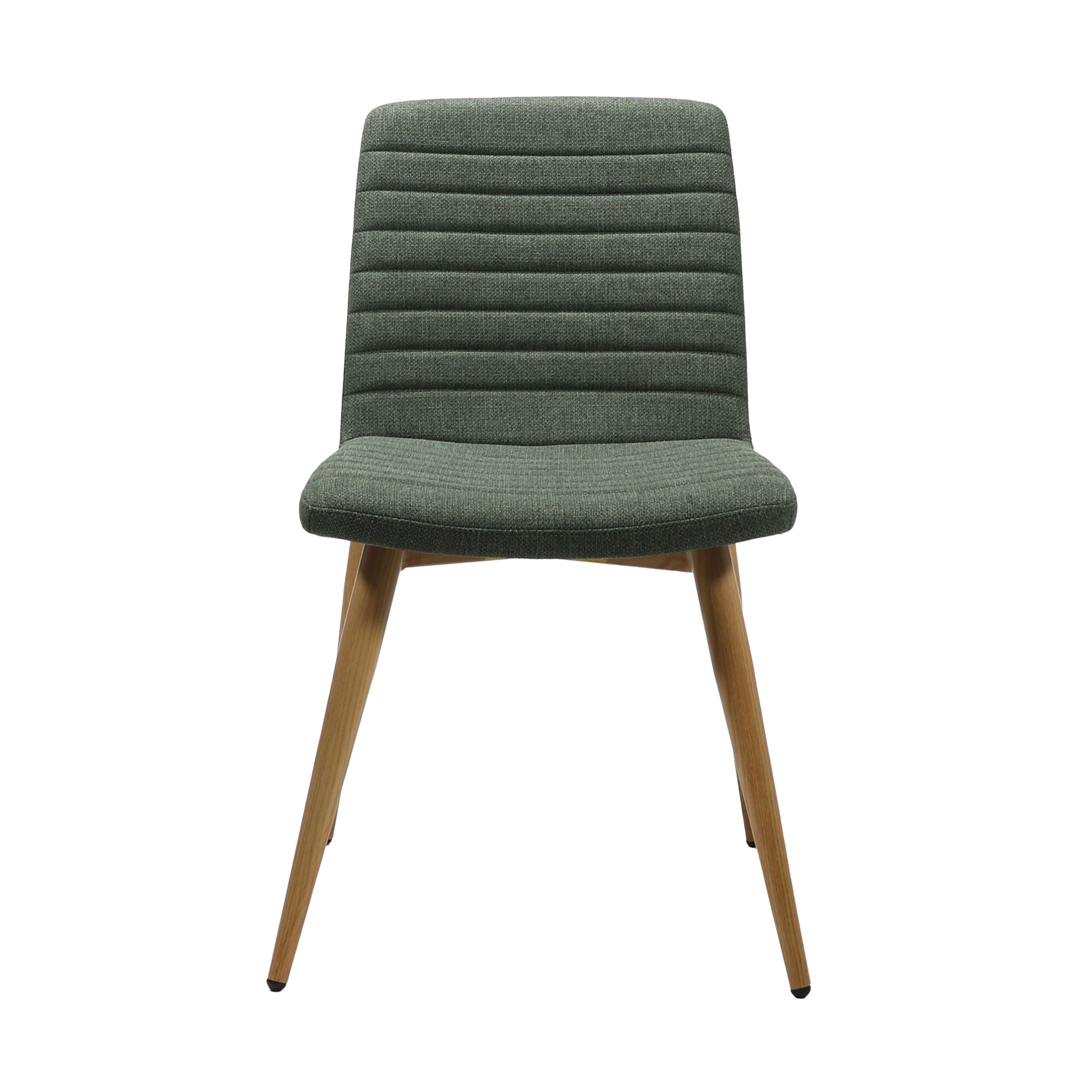 Pixel 4 Leg Visitor Chair – Olive Fabric, Timber-Look Base | Rapidline