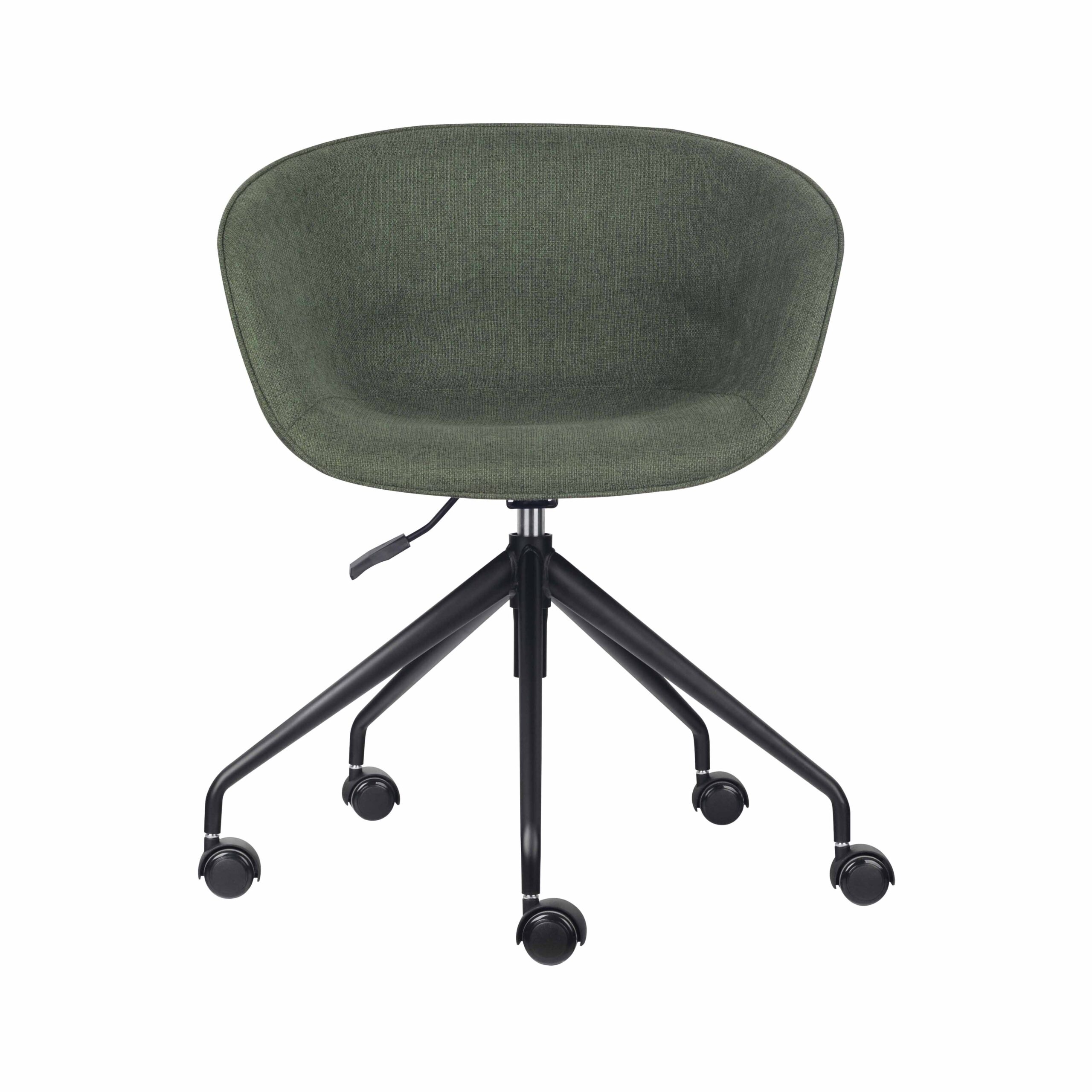 Rapidline Pixel Tub Chair – Olive Fabric Seat, Black Base, 5-Star with Gas Lift
