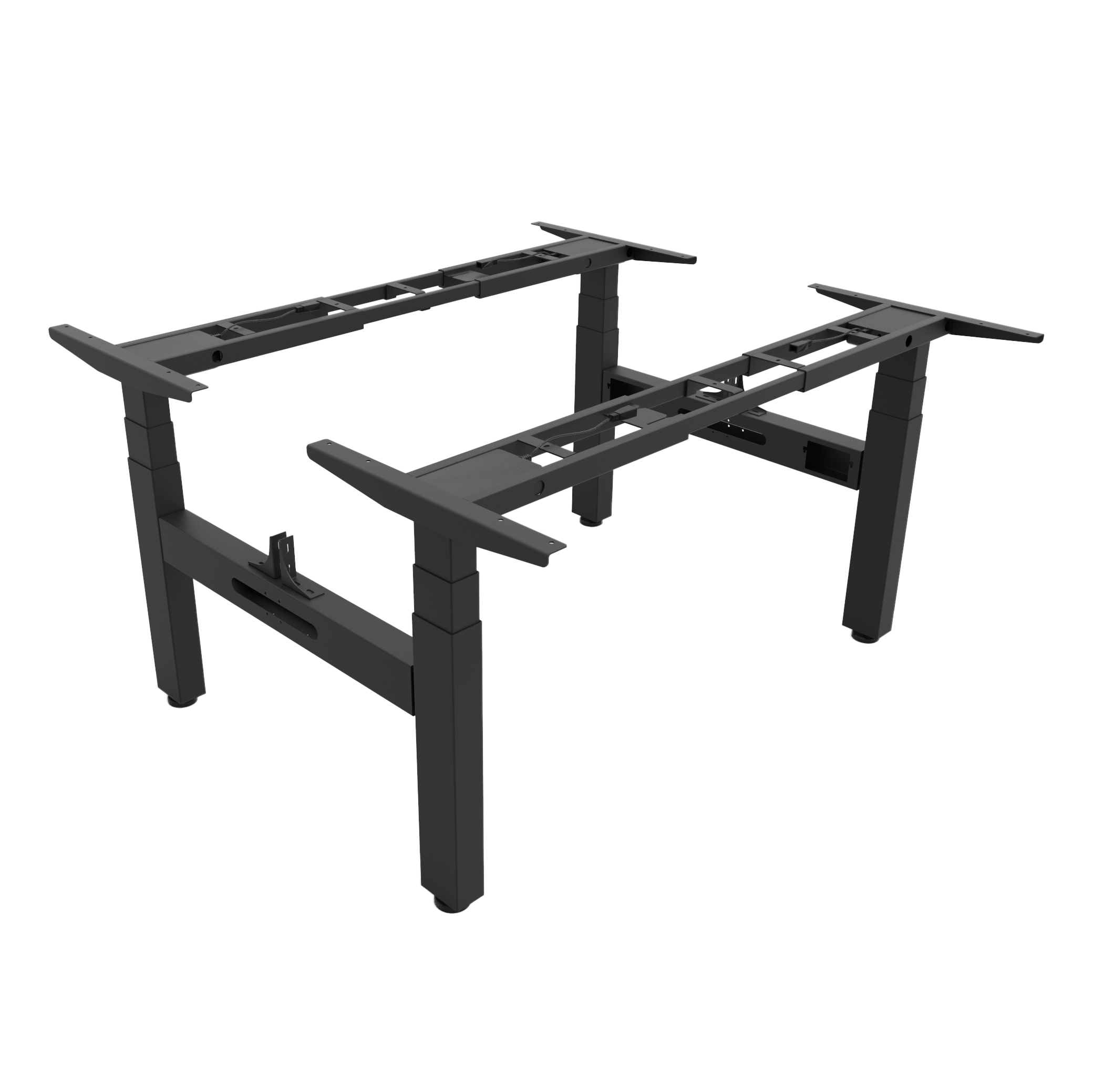 Boost+ Back-to-Back Height Adjustable Workstation Frame – Black (Frame Only)