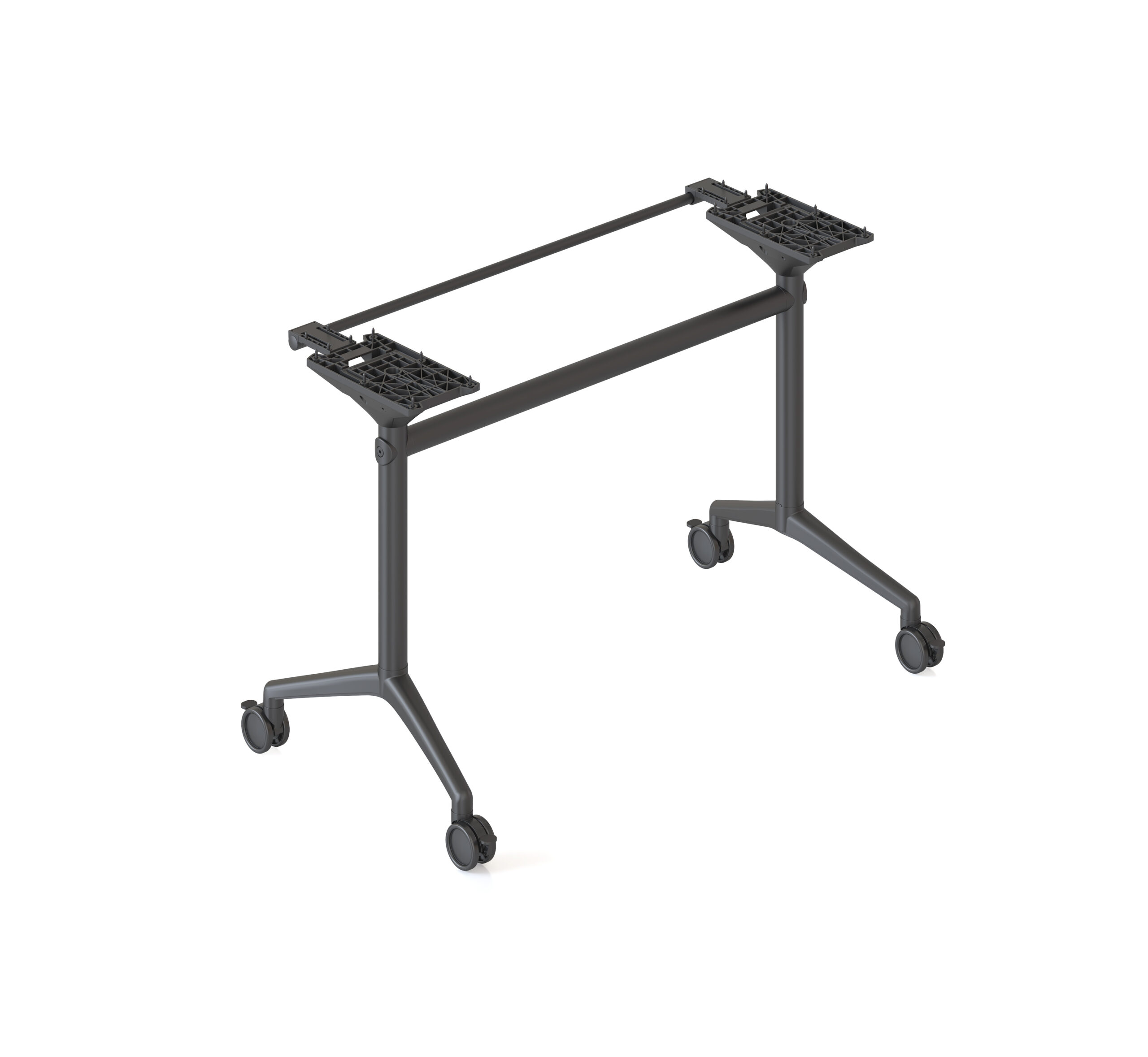 Rapidline Typhoon Flip Table Frame – Suits 1500mm Tops, Black Powder Coat