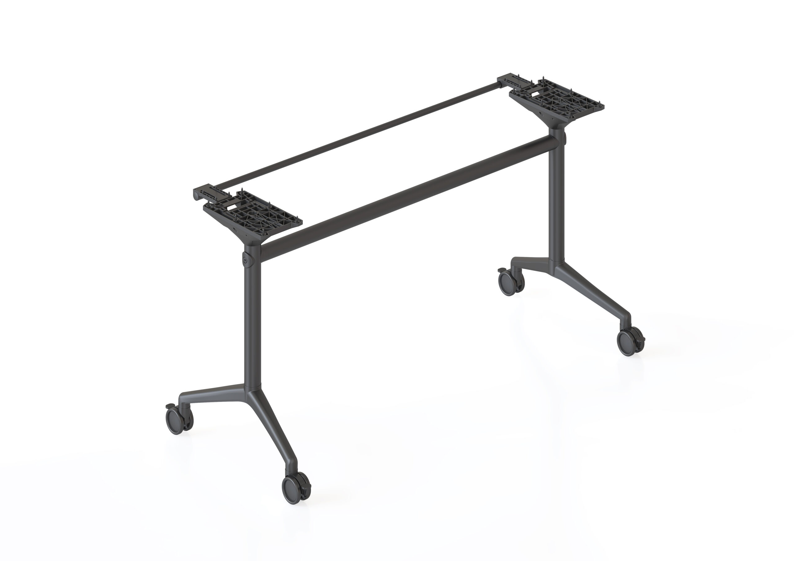 Rapidline Typhoon Flip Table Frame – Suits 1800mm Tops, Black Powder Coat