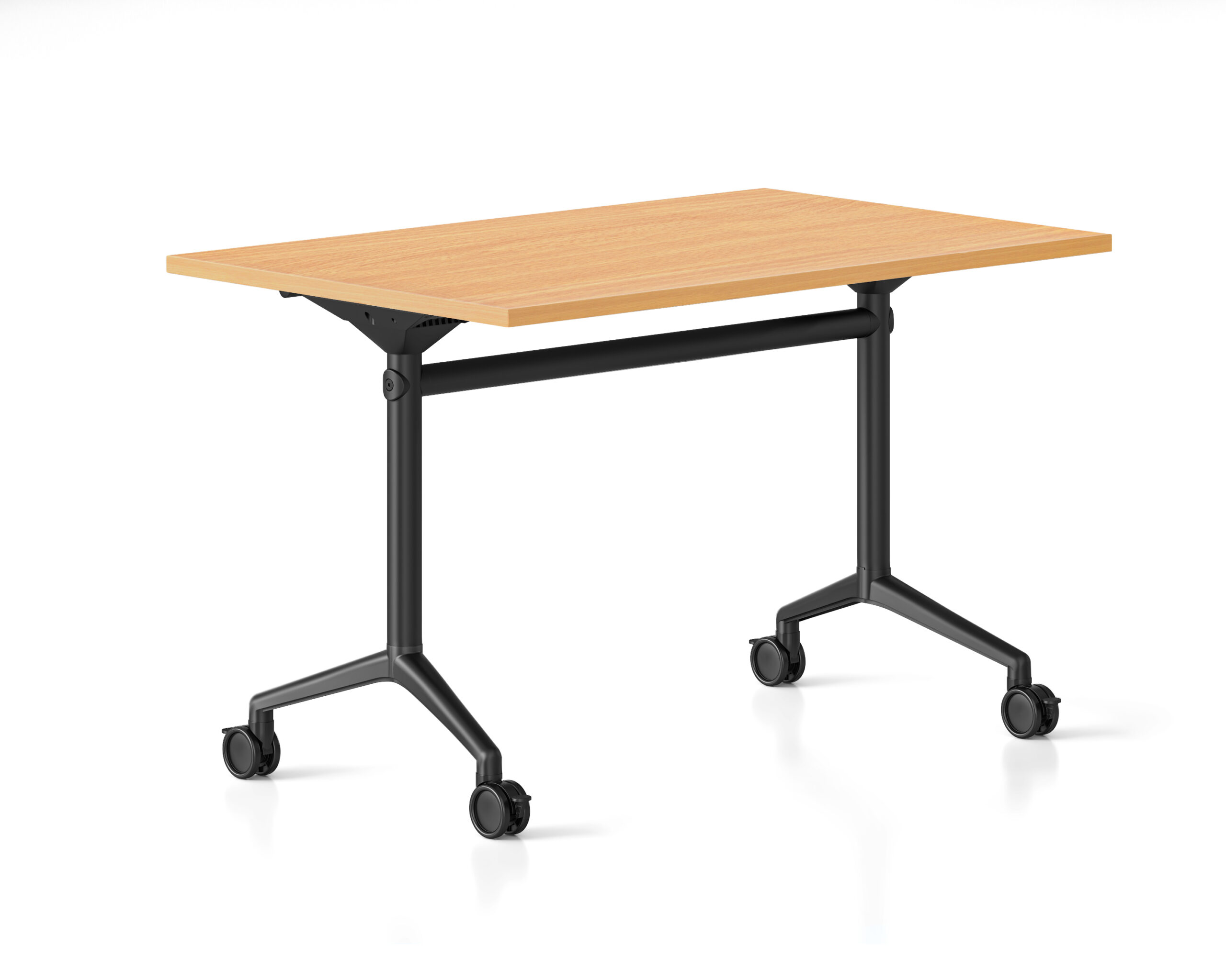 Typhoon Flip Top Table – Beech Top, Black Frame (1200mm × 600mm)