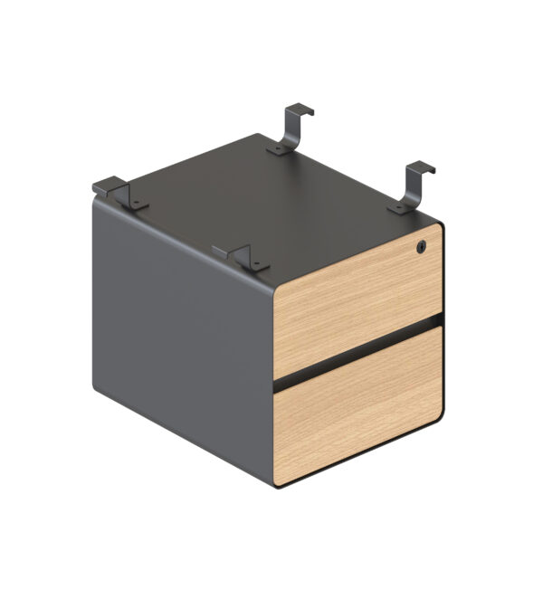 Deluxe Infinity 2 Drawer Hanging Pedestal - Image 2