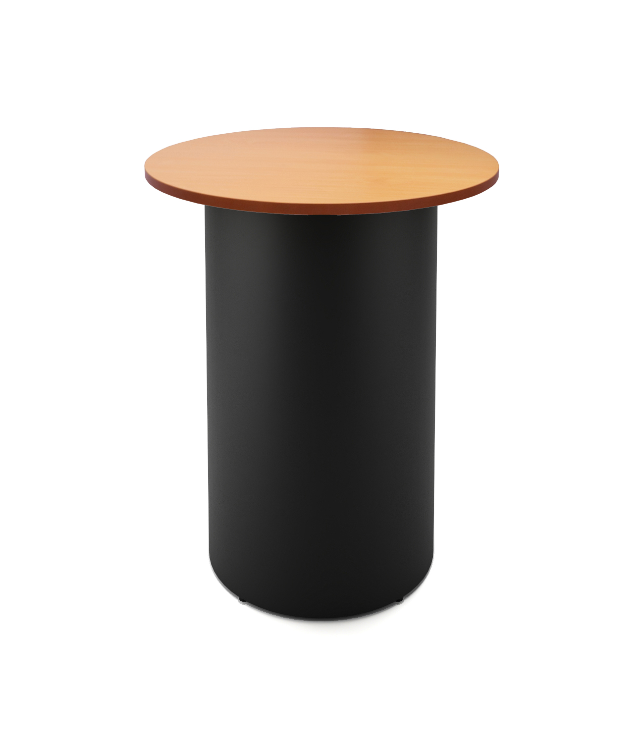 Rapidline Drum Base High Bar Table – 900mm Beech Top, Black Powdercoat Base