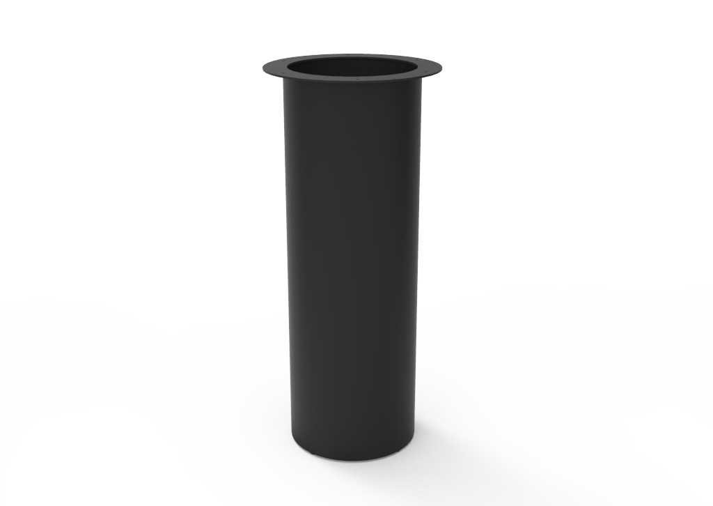 Rapidline Drum Table Base – 450mm Dia x 1025mm H, Black Powdercoated | Base Only