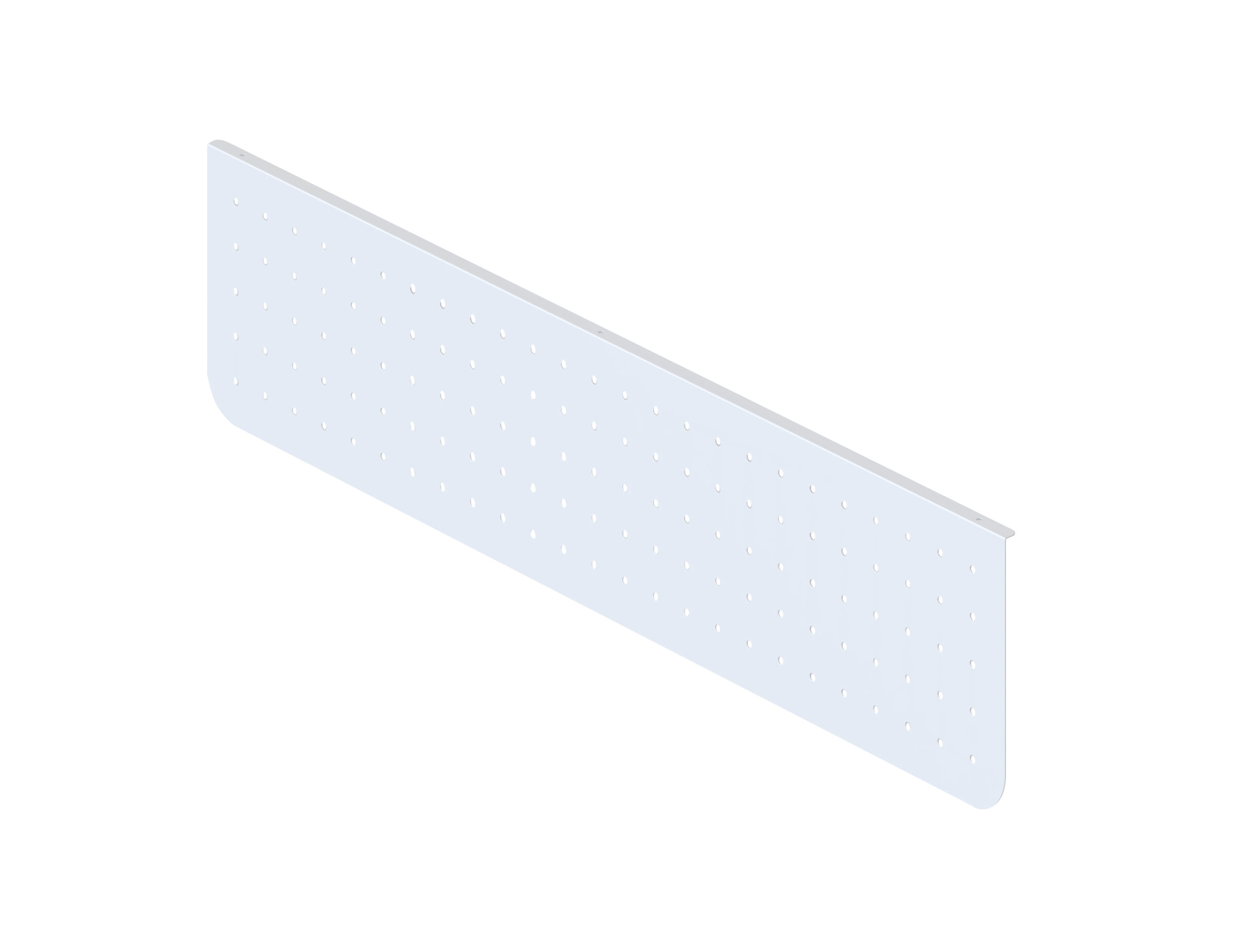 Rapidline Arch Perforated Modesty Panel – 1300mm W x 300mm H, White P/C (PSM1300 WS)