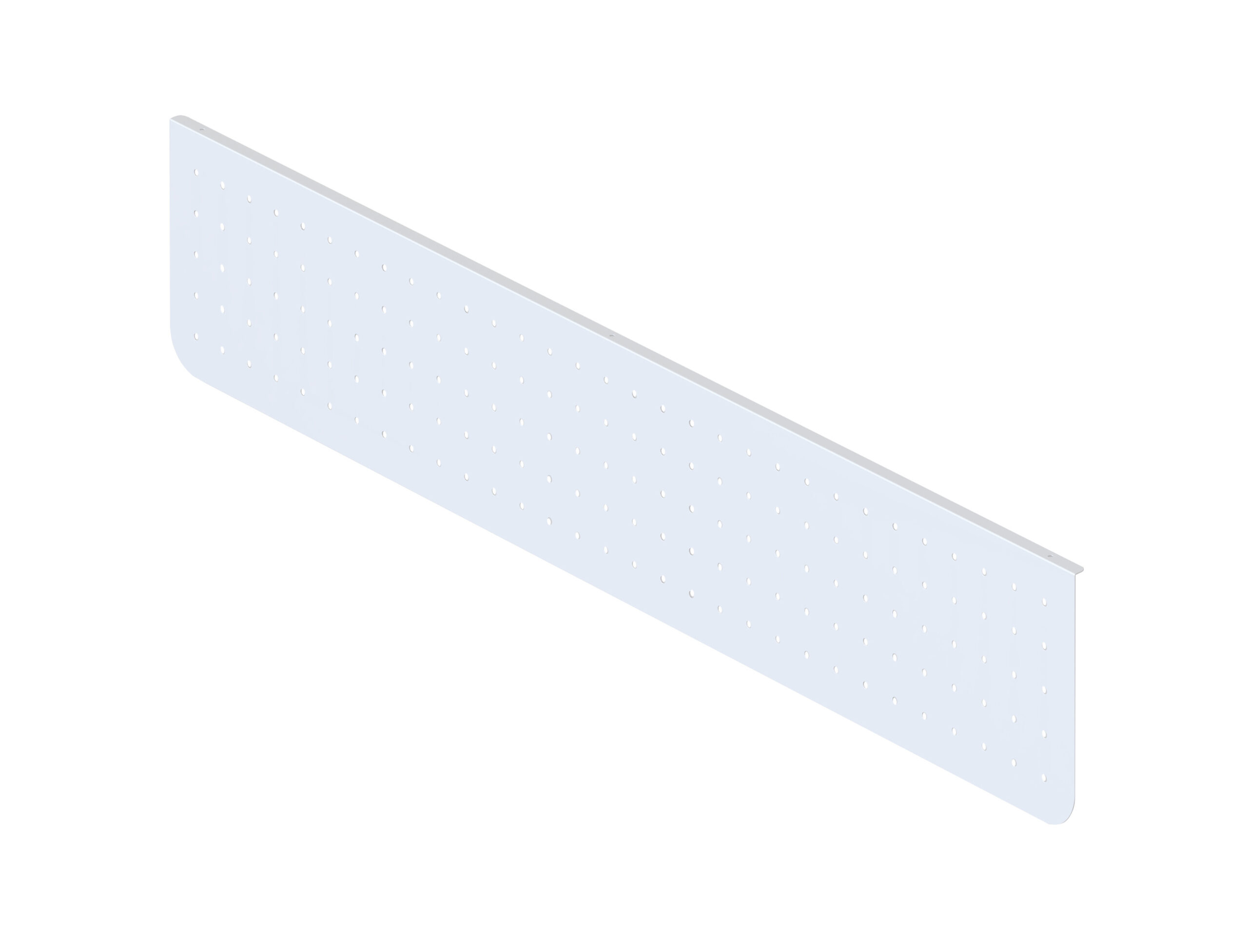 Rapidline Arch Perforated Modesty Panel – 1600mm W x 300mm H, White P/C (PSM1600 WS)