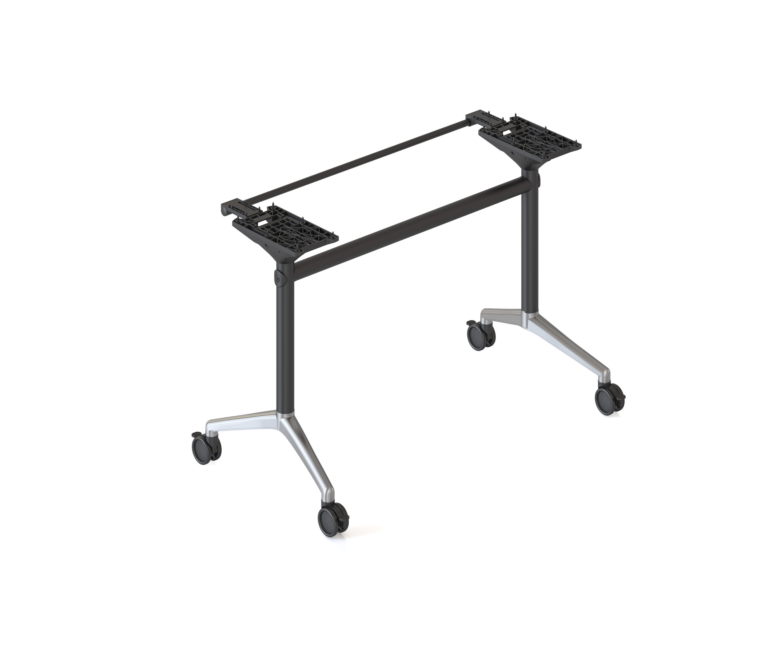 Rapidline Typhoon Flip Table Frame – Black Powder Coat & Polished Aluminium | Fits 1200mm Tops