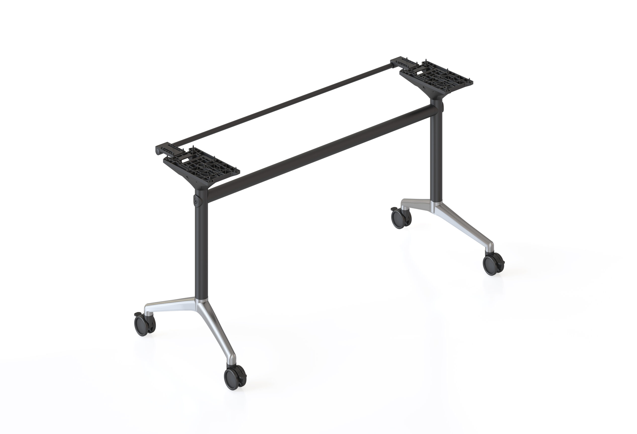 Rapidline Typhoon Flip Table Frame – Black Powder Coat & Polished Aluminium | Fits 2100mm Tops