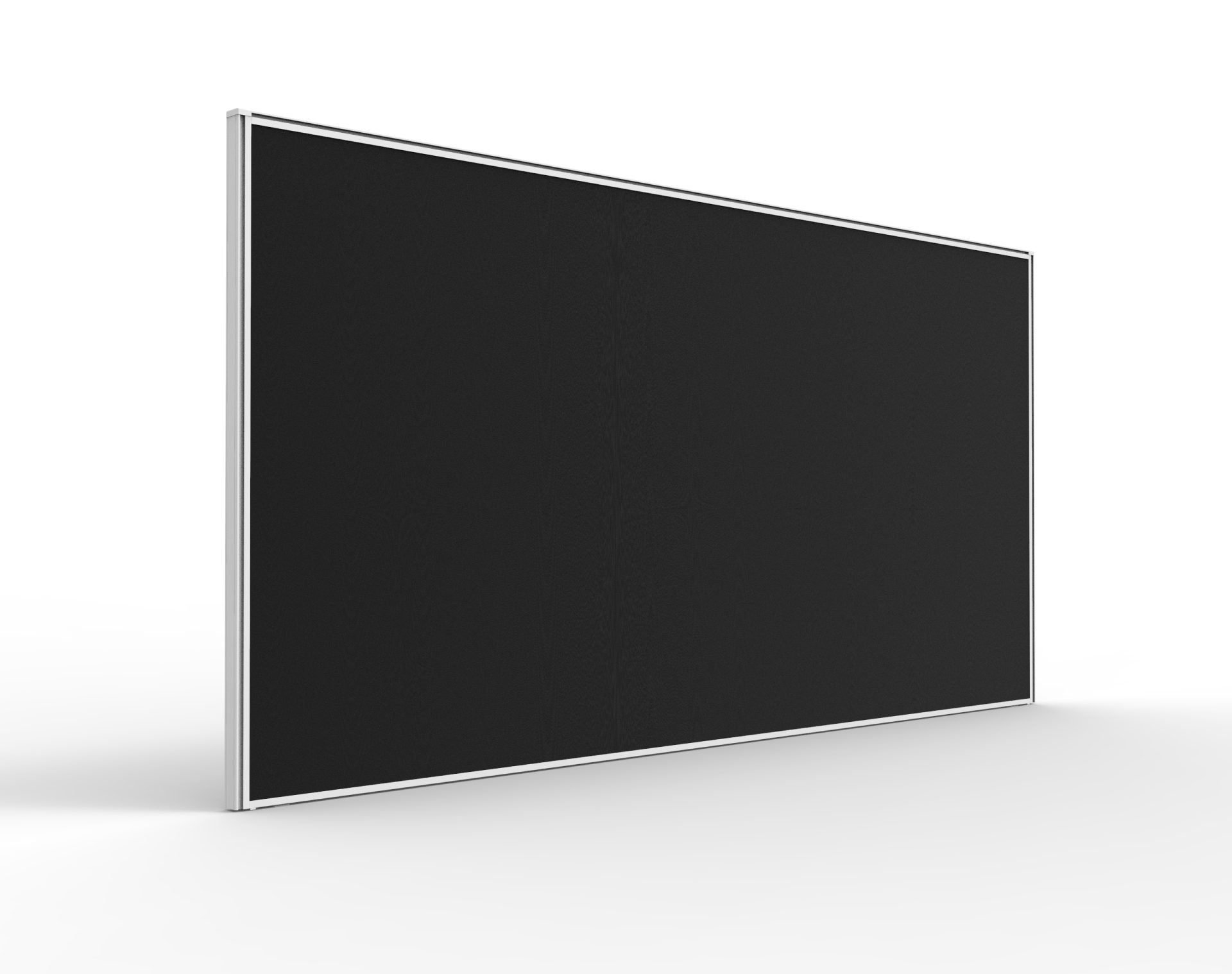 Rapidline SHUSH30 Desk Screen | 1800 x 900mm | Black Fabric, White Frame