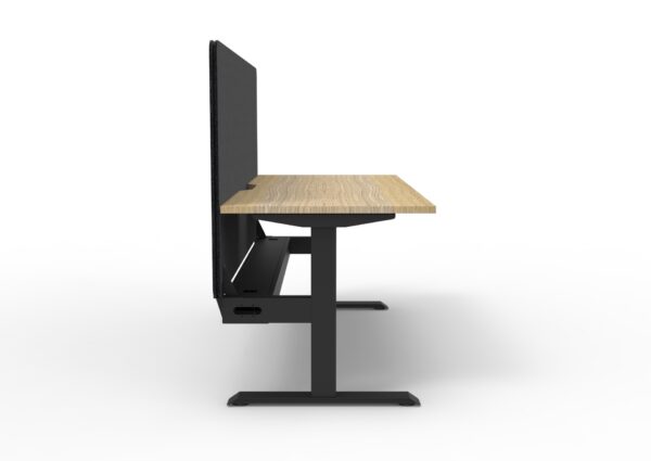 Boost  Static Single Workstation with Screen and Cable Tray - Image 2