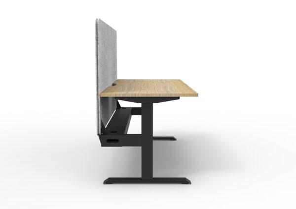 Boost  Static Single Workstation with Screen and Cable Tray - Image 3
