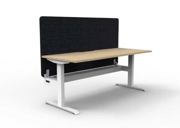 Boost  Static Single Workstation with Screen and Cable Tray