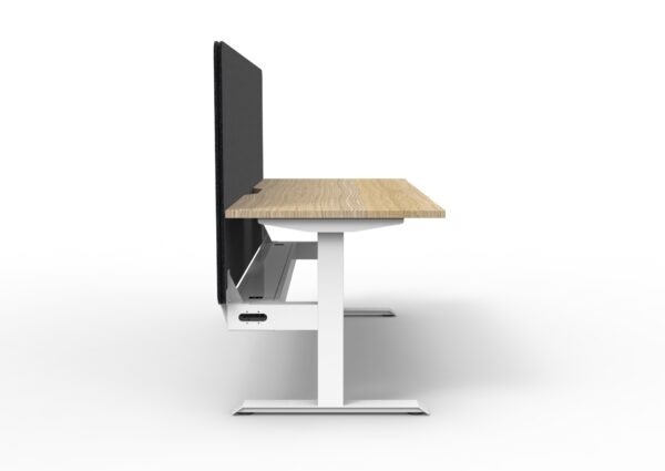 Boost  Static Single Workstation with Screen and Cable Tray - Image 3