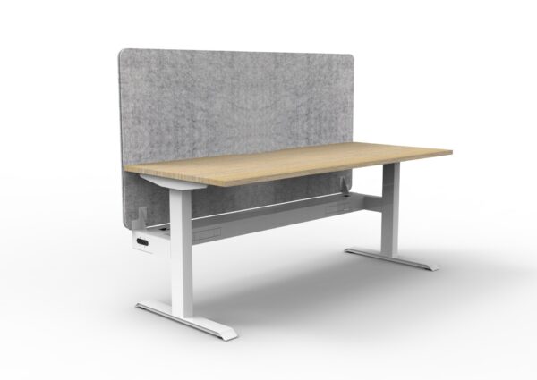 Boost  Static Single Workstation with Screen and Cable Tray