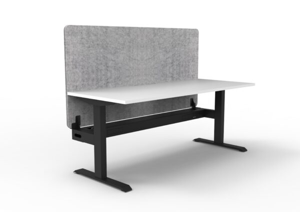 Boost  Static Single Workstation with Screen and Cable Tray