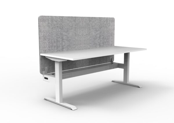 Boost  Static Single Workstation with Screen and Cable Tray