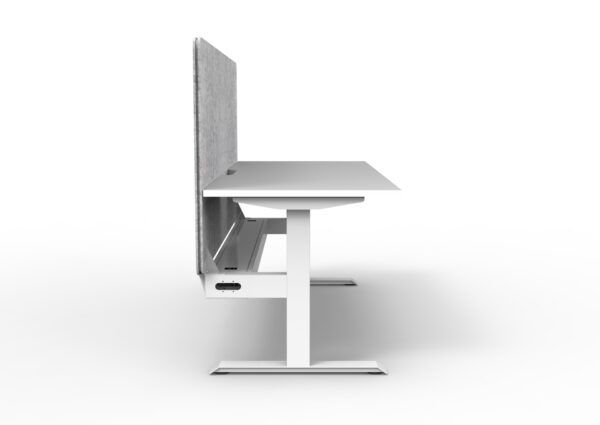 Boost  Static Single Workstation with Screen and Cable Tray - Image 2