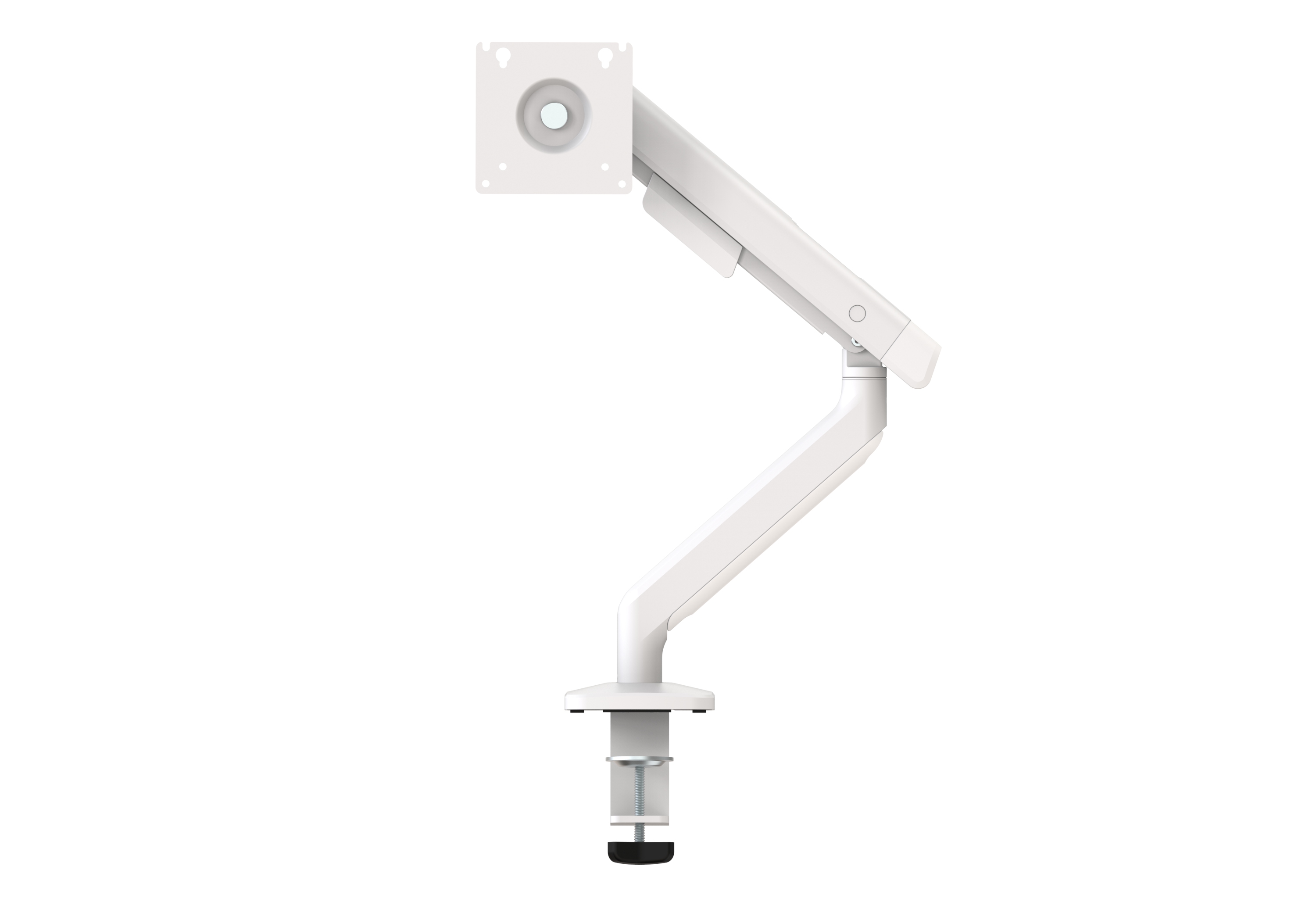 Rapidline Linea Single Monitor Arm – White | 17"–35" Screens, 2–9kg, VESA 75/100, 10-Year Warranty
