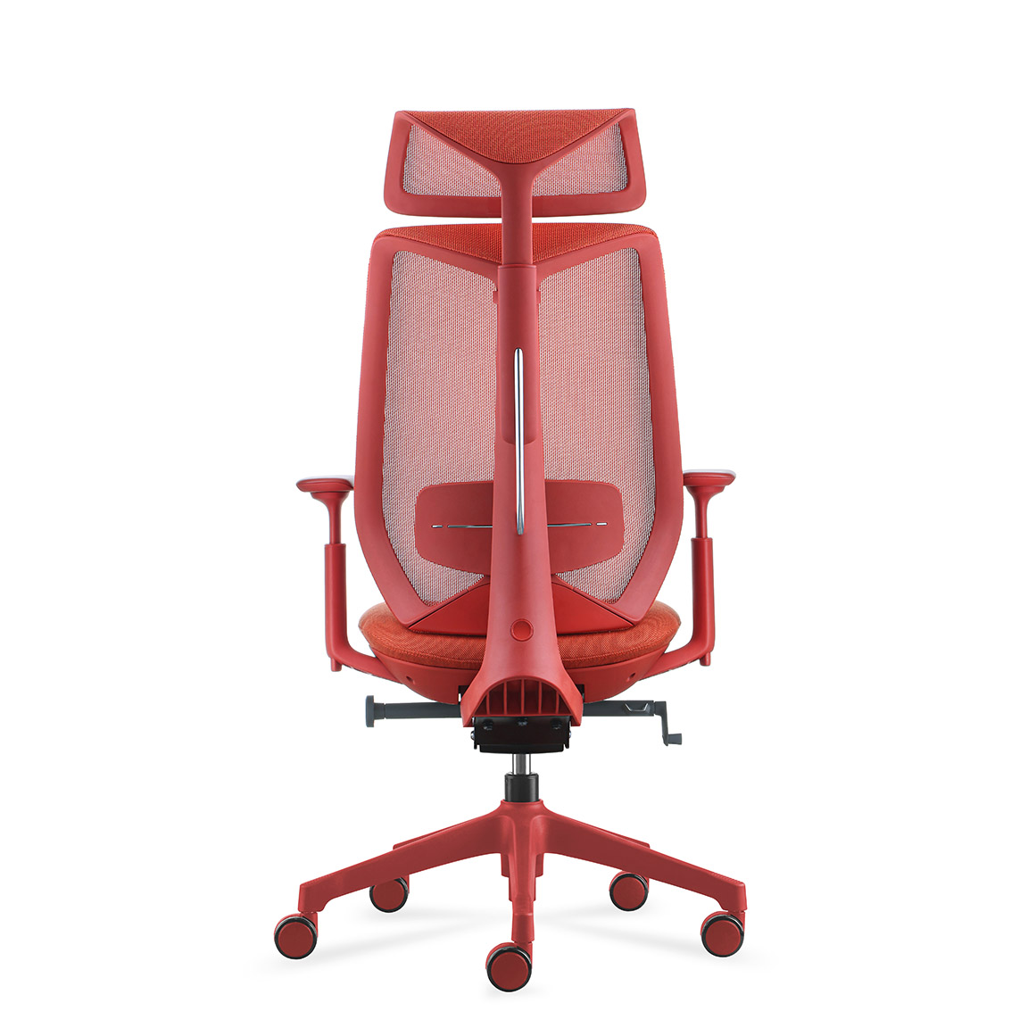 Rapidline Titan High Back Office Chair – Coral | Synchronised Tilt, 4D Armrests, Breathable Mesh Back